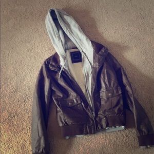 Obey faux leather jacket